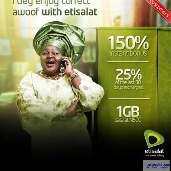 Photo: Etisalat Signs Plus Size Actress, Eniola Badmus As Brand Ambassador